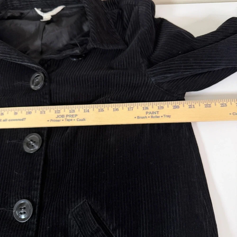 Relativity Corduroy Jacket Size M Button Front Buckle Accent Fall Style Outdoors